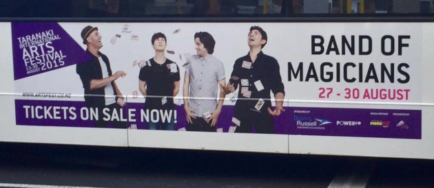 Band Of magicians NZ bus
