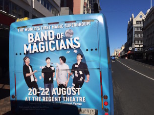 sydney magicians adam mada and james galea on a bus