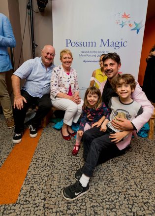 Finn and Hazel meeting Mem Fox and Julie Vivas