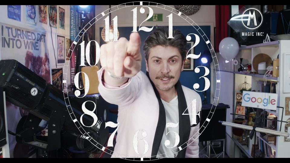 Interactive touch the screen clock trick.